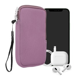 kwmobile Estuche de Neopreno Universal para Smartphone - Funda Protectora con Cremallera para XXL - 7" Lila