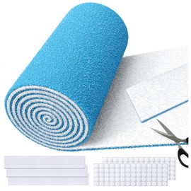 Air Vent Filters 20''x90'', High Air Flow Cut to Size(80+Filters) MERV 8 Electrostatic Floor Vent Filter for Floor Registers, RV, AC, Ceiling, Grilles and Wall HVAC Furnace Vents, 48PCs Adhesive Hook