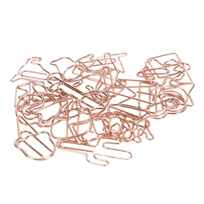 100Pcs Paper Clips Cute Look Note Clip Marking Document Organizing