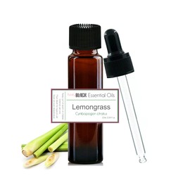 purelyBlack 100% Pure Essential Oil 10ml Aromatherapy Grade - Lavender, Lemon, Peppermint, Lemongrass, Frankincense, Patchouli, Orange and MORE (LEMONGRASS Essential Oil)