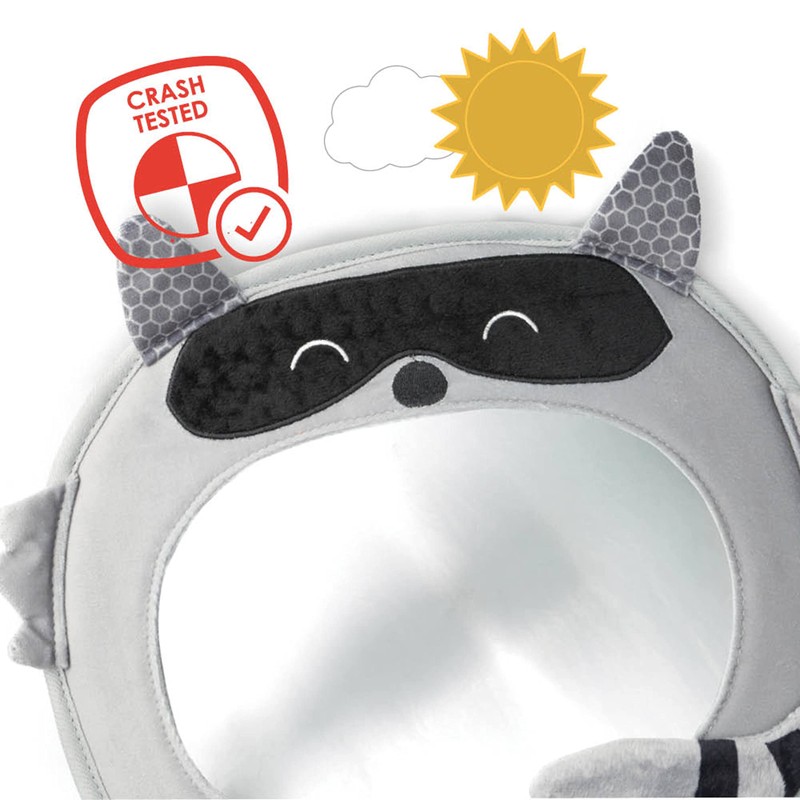 Diono Easy View Racoon Character Baby Car Mirror, Safety Car
