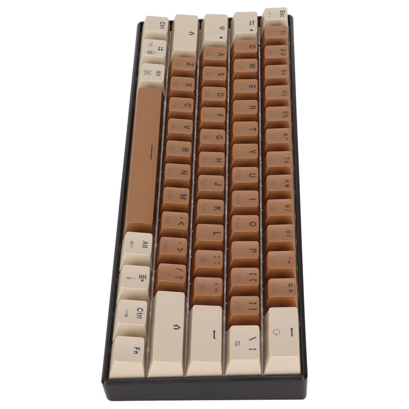 61 Keys Mechanical Keyboard Color Mixing Quick Response Wired Keyboard