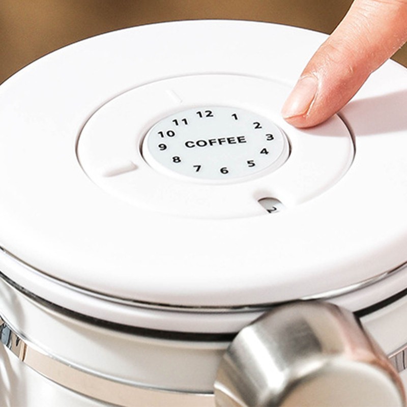 Coffee Canister 1.2L Stainless Steel Versatile Airtight Food Storage Container