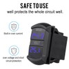 Car DC 10V-60V Blue LED Digital Dual Voltmeter Universal for