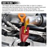 Retractable Car Fuel Funnel, Plastic Car Draining Tool Clasp Funnel,