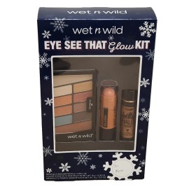 Wet n Wild Eye See That Glow Kit – Eye Shadow, Highlighter & Blush Trio Set