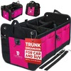 TRUNKCRATEPRO Pink SUV and Jeep Trunk Organizer - Premium Adjustable