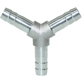 Beduan Stainless Steel 1/2" Hose Barb 3 Way Y Shaped Union Home Brew Fitting