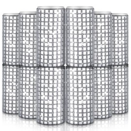 Yoande 12 Pcs Disco Party Supplies Disco Ball Can Sleeves Retro 70s 80s Theme 12 oz Drink Sleeves Disco Ball Party Table Decorations for Disco Wedding Party Picnic Travel (6.5''x3.5'')