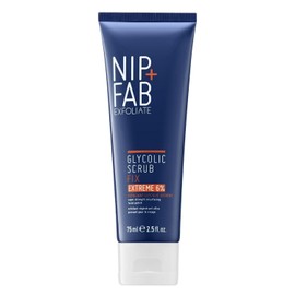 Nip + Fab Glycolic Fix Scrub Extreme (2.5 fl oz) – 6% Glycolic Acid 3-in-1 Facial Exfoliator and Pore Refiner Deep Cleansing AHA BHA for Whitening Smoothing Face / 닙 + 팹 글리콜릭 픽스 스크럽 익스트림 (2.5 floz) – 6% 글리콜산 3-in-1 페이셜 각질 제거제 및 모공 리파이너 미백 스무딩을 위한 딥 클렌징 AHA BHA 페이스