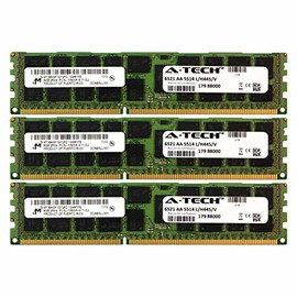 A-Tech Micron 24GB Kit 3X 8GB PC3-10600 1.35V for Dell PowerEdge R820 A2626093 R910 T410 R415 A2862069 M610 R510 R710 A2862074 T610 T710 A3721482 C1100 C2100 C6145 C6100 C6105 R320 C6220 Memory RAM