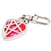 PICKRING Star Shaped Guitar Pick Holder Keychain for Guitarists (Silver)