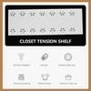 Alipis Adjustable Closet Tension Shelf - Expandable Storage Rack for