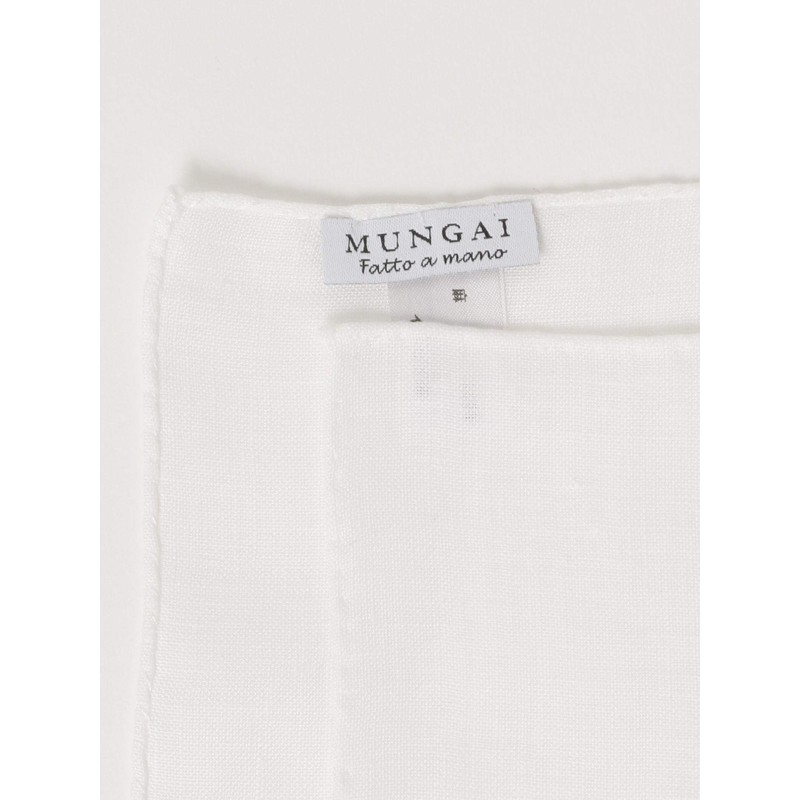 Beamswef 21470847367 Men's Pocket Square Linen Square, WHITE/E7