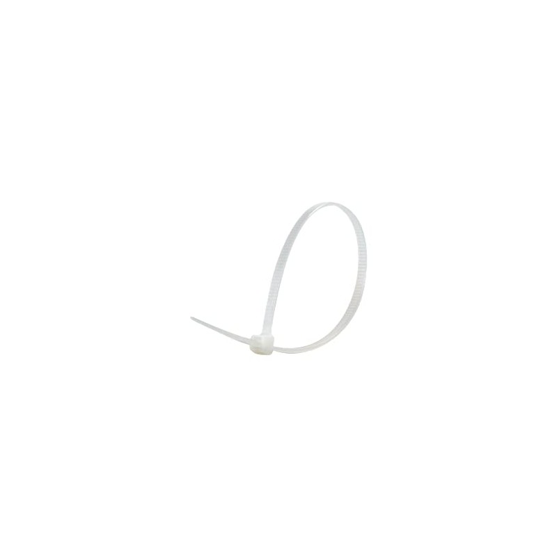 Mikel's CDP100-25X150B Cinchos de Plástico, Blanco, 2.5 x 150 mm,