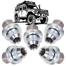AUTOACER - 5 Pieces Wheel Lug Nuts 14 x 1.5 Compatible with LR2 2008-2015, LR3 2005-2009, LR4 2010-2016, Defender 2020-2024, Discovery, Discovery Sport, R Rover Sport, R Rover Evoque, R Rover Velar