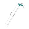 uxcell 4mm Extra Long Arm T-Handle Hex Key Wrench Chrome