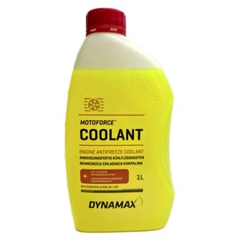 DYNAMAX Motoforce Motorcycle Motorbike Coolant (Ready Mix -37°C) 1 Litre, Yellow