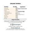 Organic Paprika-Certified Organic, Non-GMO, Vegan, No Additives, No Preservatives, Resealable