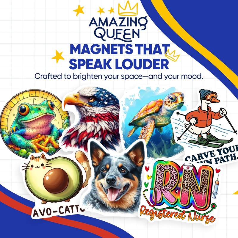 Camera Magnets - Floral - Photography Lover - 2 Pack