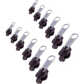 12 Pcs Zip Repair Kit Zipper for Sewing Zipper Pull Universal Zipper Repair Kit Fix Clothes Bag Replacement Zipper Slider Teeth Zips for Jackets Zip Repair Kit Fashion