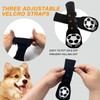 Anti - Slip Dog Football Socks with Adjustable Straps -