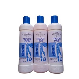 Stanhome Fresca pie 300 ml 3 pack, crema para el descanso de los pies, bienestar para el pie diábetico (MENTOL)