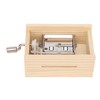 Music Box 15 Note Hand Crank Compact Retro Style Attractive
