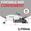 FitDesk Under Desk Elliptical Machine, Compact Magnetic Pedal Exerciser for