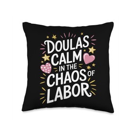 Birth Midwife Design Labor Postpartum Doula Midwifery Throw Pillow