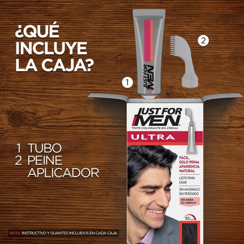 Just For Men Ultra Negro 3 Pack Negro