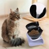 Raised Feeding Bowl, Cat Bowl, Tilted Cat Bowl, Raised Double