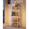 VASAGLE Bakers Rack with Power Outlet, Microwave Stand, Kitchen Tall