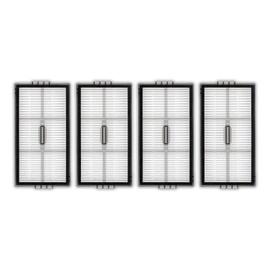 Paquete de 4 filtros HEPA de repuesto Saros 10R compatibles con robot aspirador Roborock Saros 10R, kit de accesorios de filtros, kit de filtros