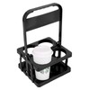 Bodaon 4 Cup Drink Carrier with Handle, Plastic Cup Carriers
