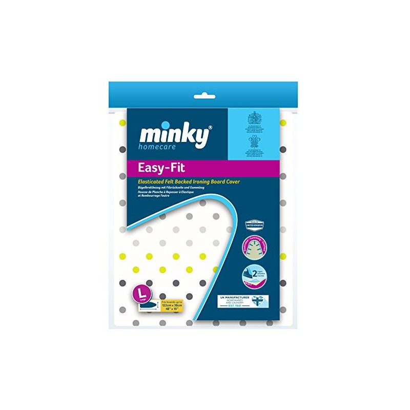 Minky Easy Large Ironing Cover fits Boards, Assorted Designs, 122