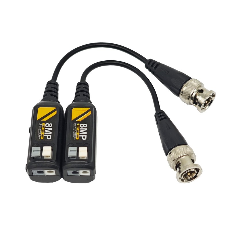 Douzime 10 Pairs 8MP/4K HD BNC Video Balun Transceiver for