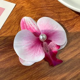 8 Pinzas Para El Cabello Con Flores Hawaianas Para Mujer, Pinzas Para El Cabello Con Forma De Orquídea Mariposa, Flores Artificiales Para Cabello Fino O Grueso, Ideales Para Bodas, Fiestas En L