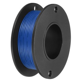 sourcing map 28AWG Stranded PVC Hookup Wire 10M/33ft Blue, Electrical UL1007 Spool Tinned Copper Wire for Internal Connecting, Marine
