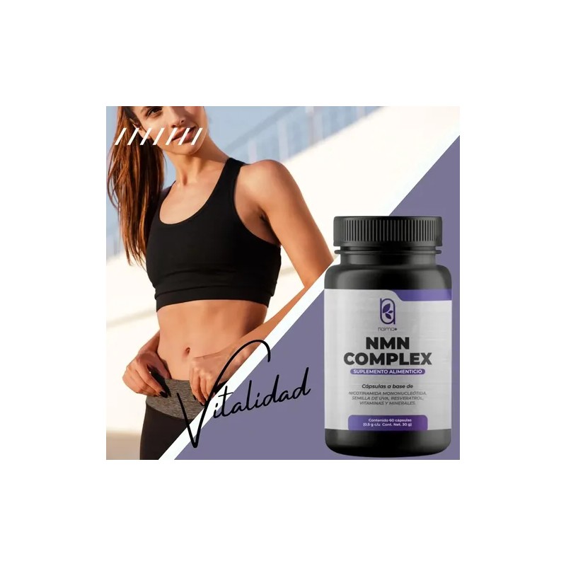 Nmn Complex Naima Plus Suplemento Nicotinamida Mononucleótido Resveratrol