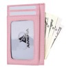 AMEHA Minimalist Slim Wallet for Men Front Pocket Genuine Leather