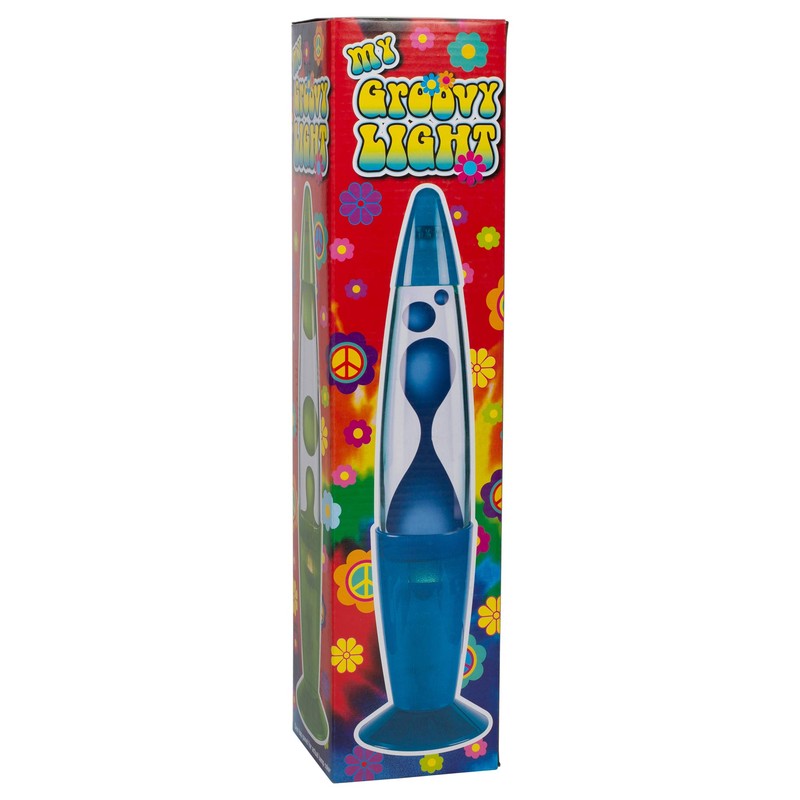 My Groovy Light 13.5 Inch Tabletop Lamp, Blue
