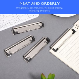 iplusmile 10pcs Clip Holder Binder Clipboard Pegboard Clip Antibacterial Lightweight Multifunction Portable Convenient Organization Home Office Rivet