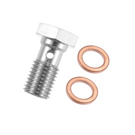 INFINAUTO M10x1.5 Thread Turbo Brake Line Banjo Bolts Single Banjo Bolt 20mm Durable Material Stylish Design