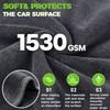 HOMEAN 3-Piece Car Wash Kit: 2 Scratch-Free Chenille Microfiber Wash