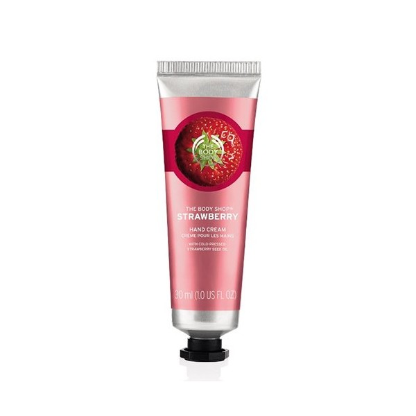 The Body Shop [Official] Hand Cream, Strawberry, 1.0 fl oz (30 ml)