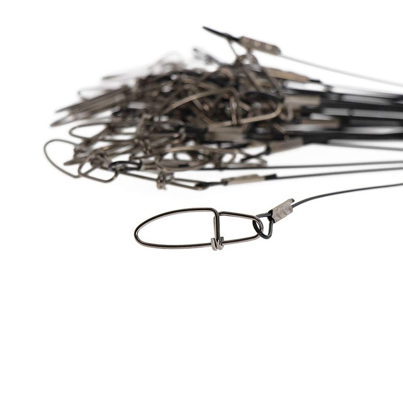 Croch Stainless Steel Wire Leader Fishing Swivels Snaps 150LB