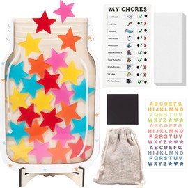 Reward Jars for Kids Star Reward Jar System Magnetic Classroom Rewards Chart Behavior Chart for Kids Potty Training Rewards Jar Reward Management Tool for Toddle Student