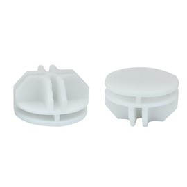 Seimneire Plastic Wire Grid Cube Connector for DIY Modular Closet Shelf Storage Organizer - 32Pcs White