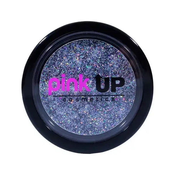 Pink Up, Glitter Compacto, Alta Adherencia, Textura Suave Sombra Hologram